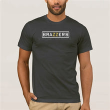Load image into Gallery viewer, 2020 T Shirt Mens Short Sleeve Hot Brazzers Super black for men Novelty jersey cotton Short Sleeve Homme