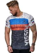 Load image into Gallery viewer, Summer Latest 3D Print Men's Spanish Casual Short Sleeve Slim T-Shirt Summer Tops Round Neck T-Shirt Soccer Spain Flag Fashion
