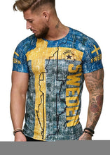 Load image into Gallery viewer, Summer Latest 3D Print Men's Spanish Casual Short Sleeve Slim T-Shirt Summer Tops Round Neck T-Shirt Soccer Spain Flag Fashion
